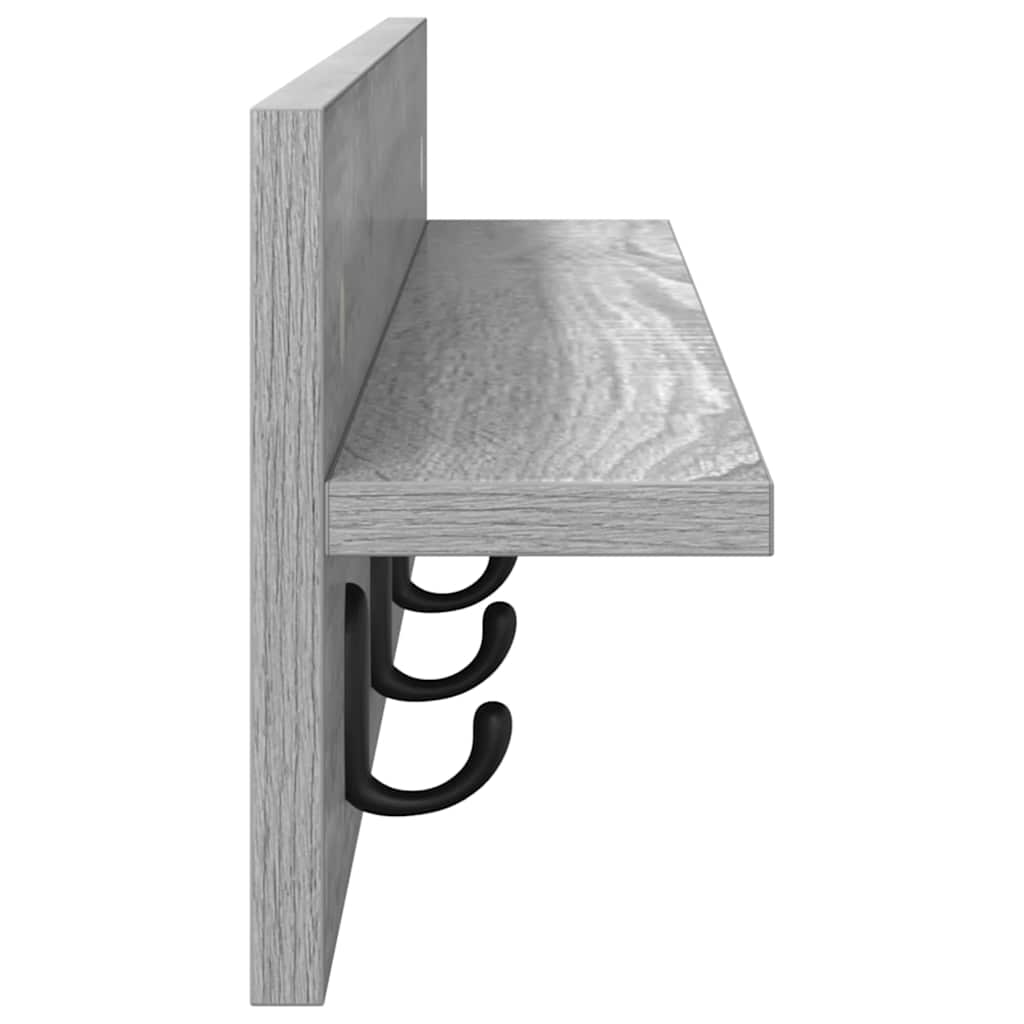Wall-Mounted Coat Rack Wall-Mounted Grey Sonoma Engineered wood