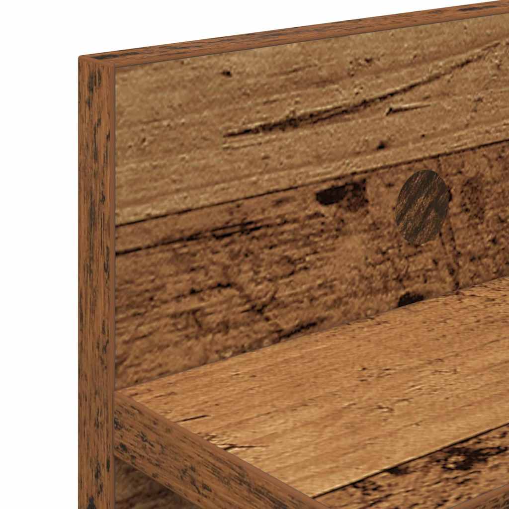 Wall-Mounted Coat Rack Wall-mounted Old Wood 80 x 10.5 x 18 cm