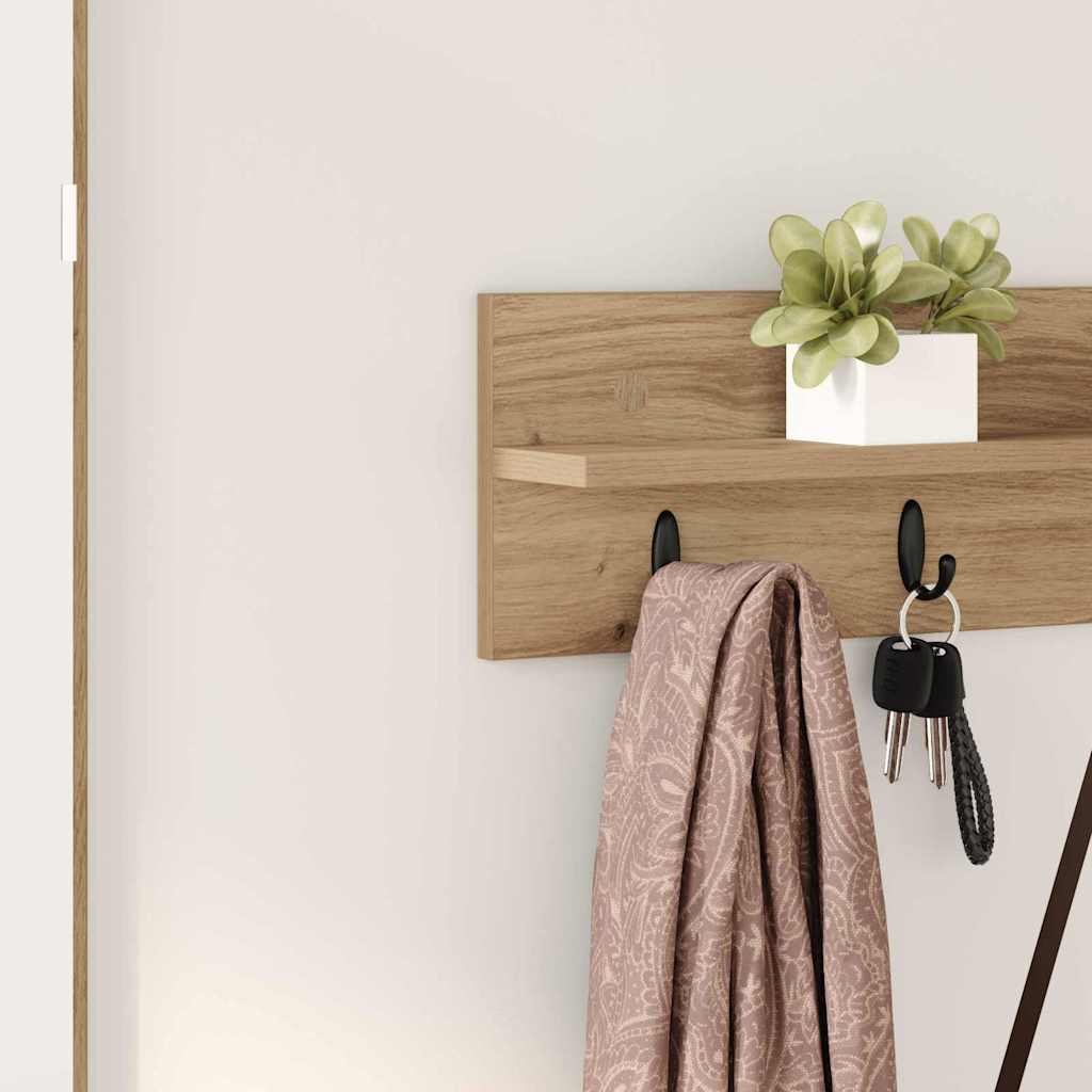 Wall-Mounted Coat Rack Wall-Mounted Artisan Oak Engineered wood