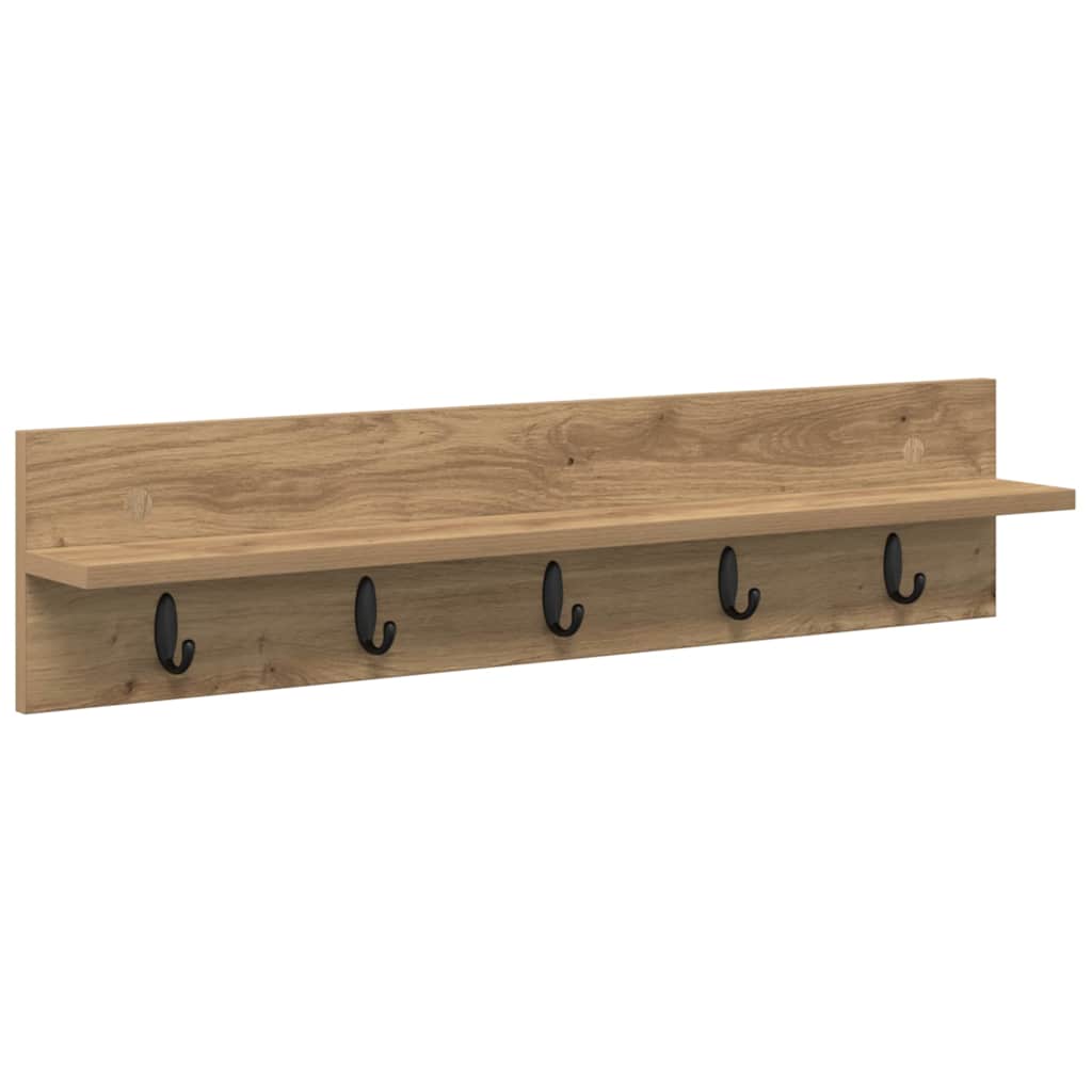 Wall-Mounted Coat Rack Wall-Mounted Artisan Oak Engineered wood
