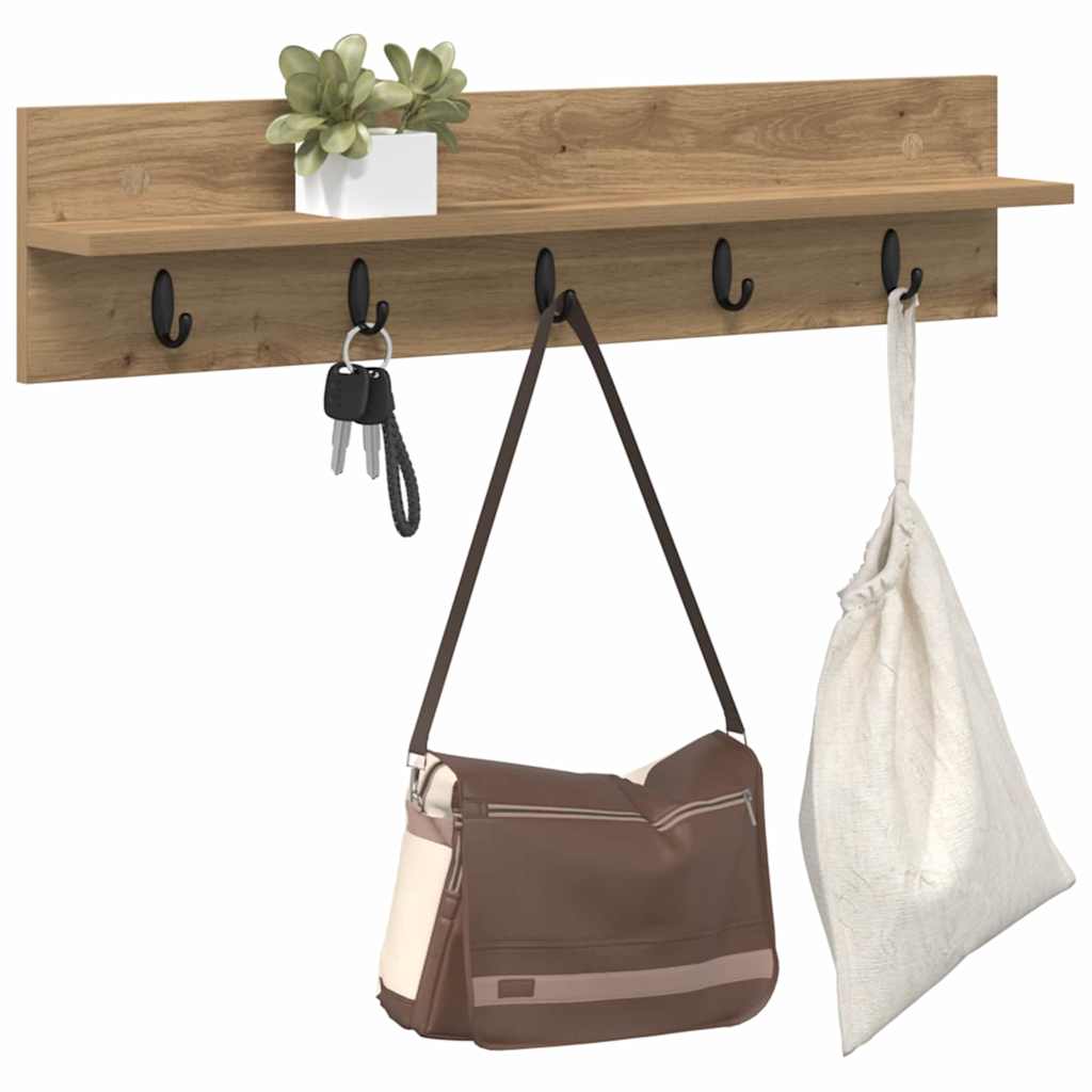 Wall-Mounted Coat Rack Wall-Mounted Artisan Oak Engineered wood