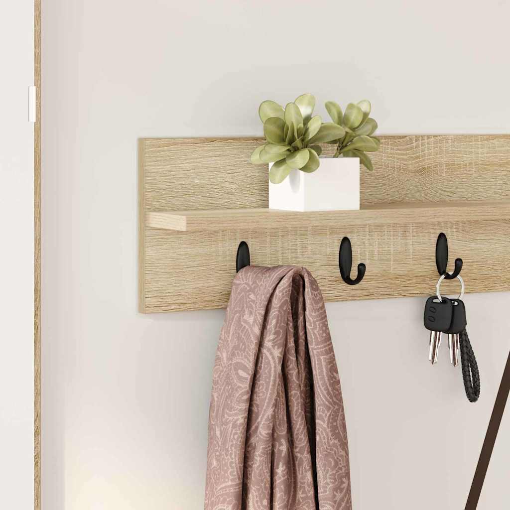 Wall-Mounted Coat Rack Wall-Mounted Sonoma Oak Engineered wood