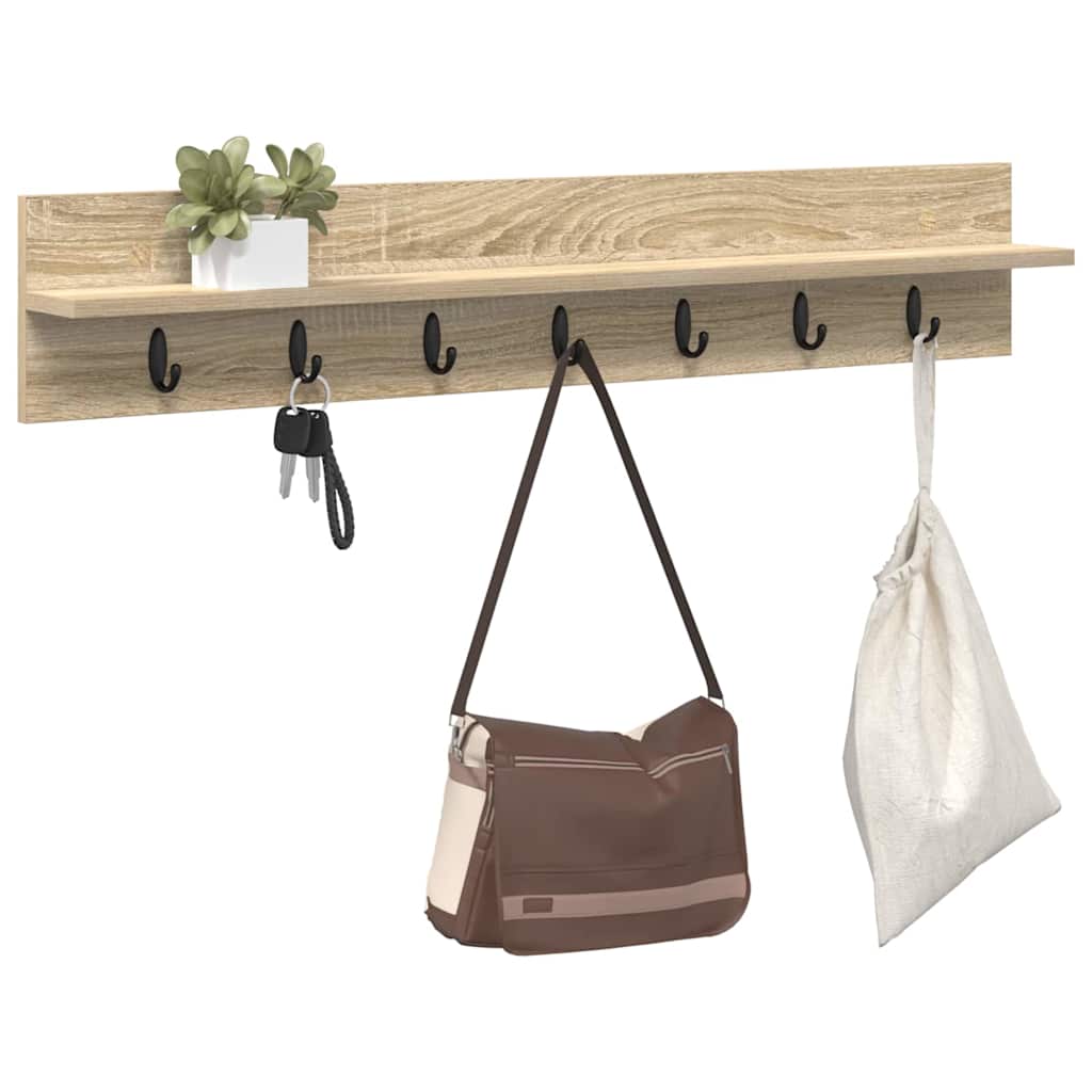 Wall-Mounted Coat Rack Wall-Mounted Sonoma Oak Engineered wood