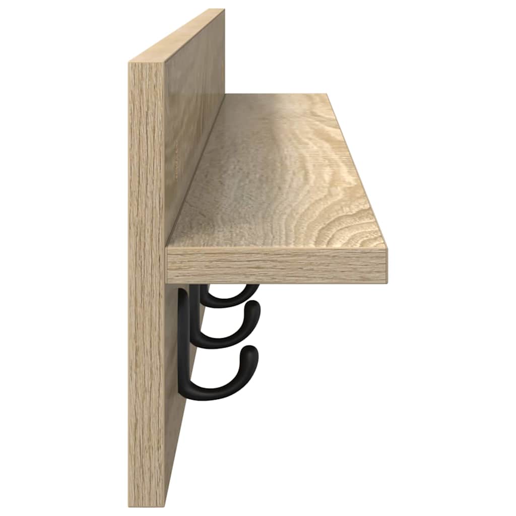Wall-Mounted Coat Rack Wall-Mounted Sonoma Oak Engineered wood