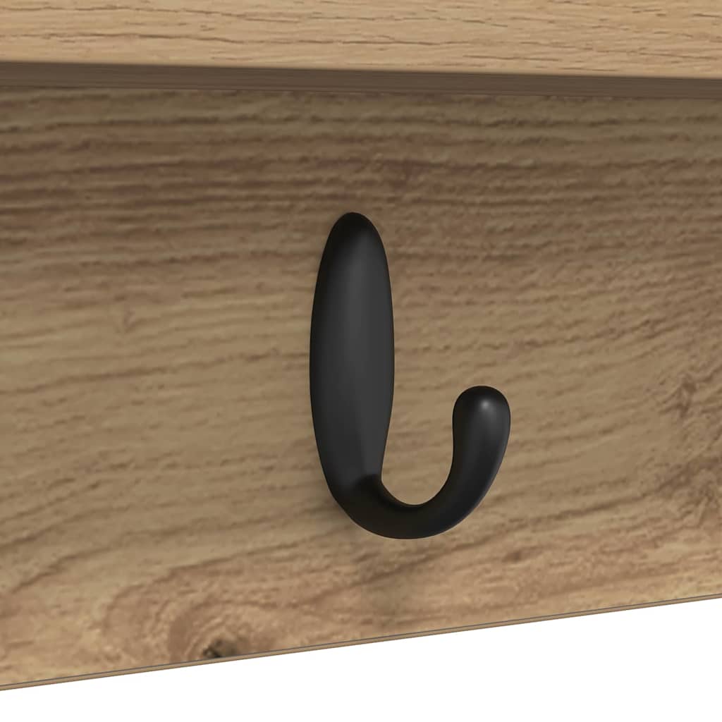 Wall-Mounted Coat Rack Wall-Mounted Artisan Oak Engineered wood