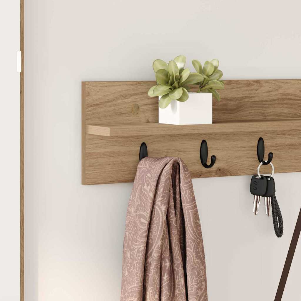 Wall-Mounted Coat Rack Wall-Mounted Artisan Oak Engineered wood