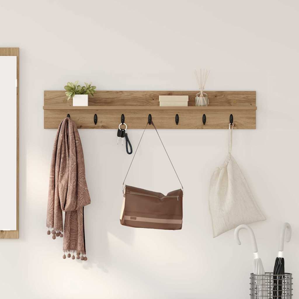 Wall-Mounted Coat Rack Wall-Mounted Artisan Oak Engineered wood