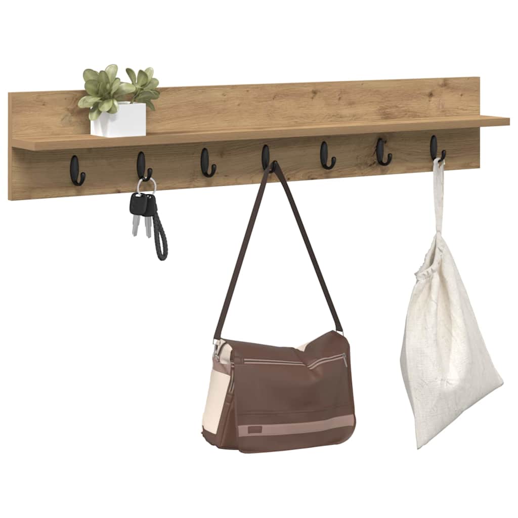 Wall-Mounted Coat Rack Wall-Mounted Artisan Oak Engineered wood