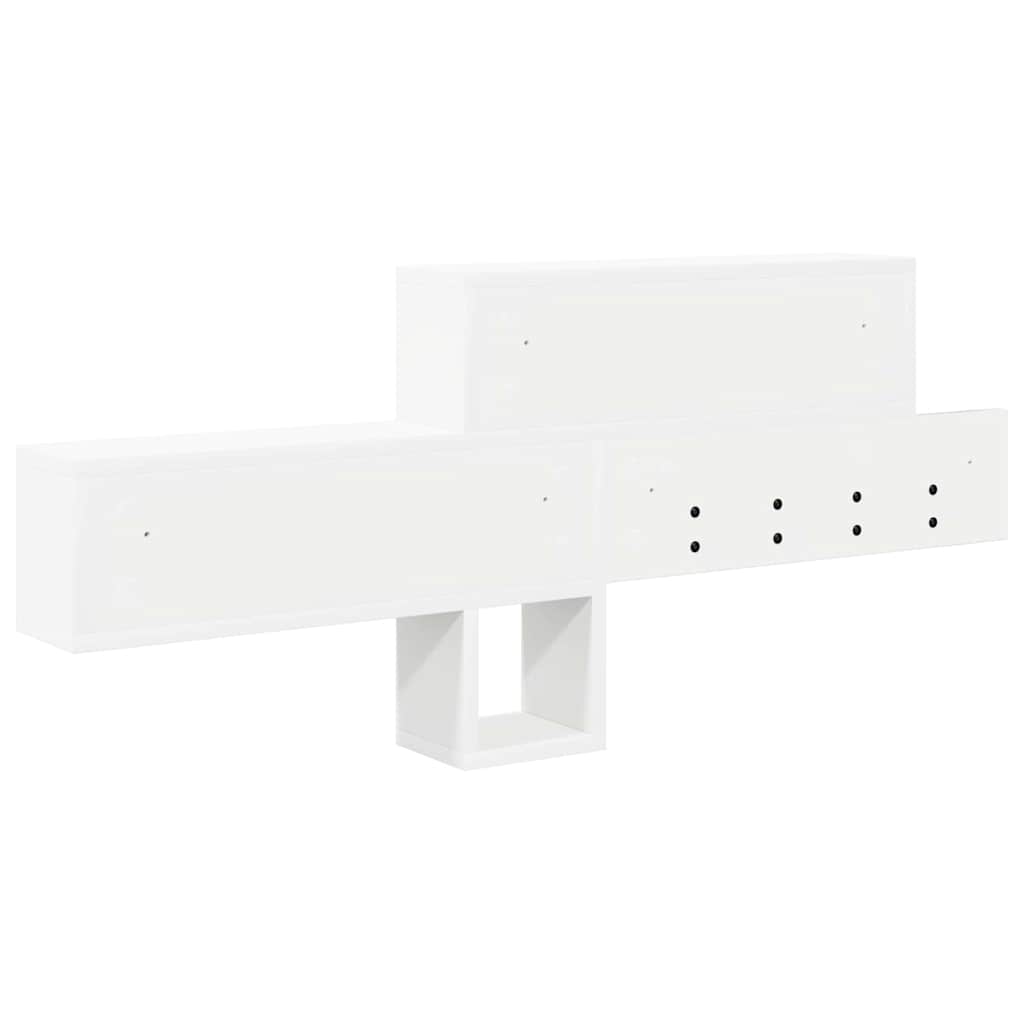 Wall-Mounted Coat Rack White 100 x 12 x 43.5 cm Engineered wood