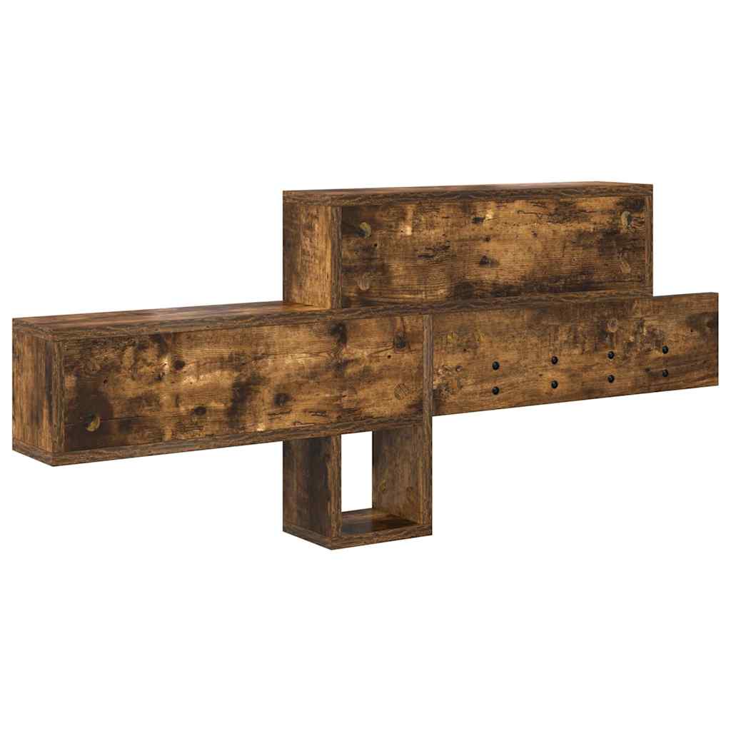 Wall-Mounted Coat Rack Wall-Mounted Smoked Oak Engineered wood