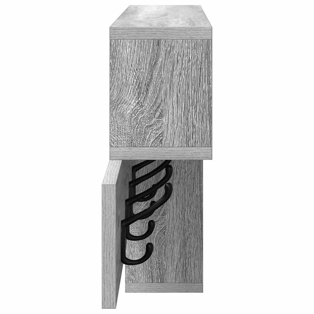 Wall-Mounted Coat Rack Wall-Mounted Grey Sonoma Engineered wood