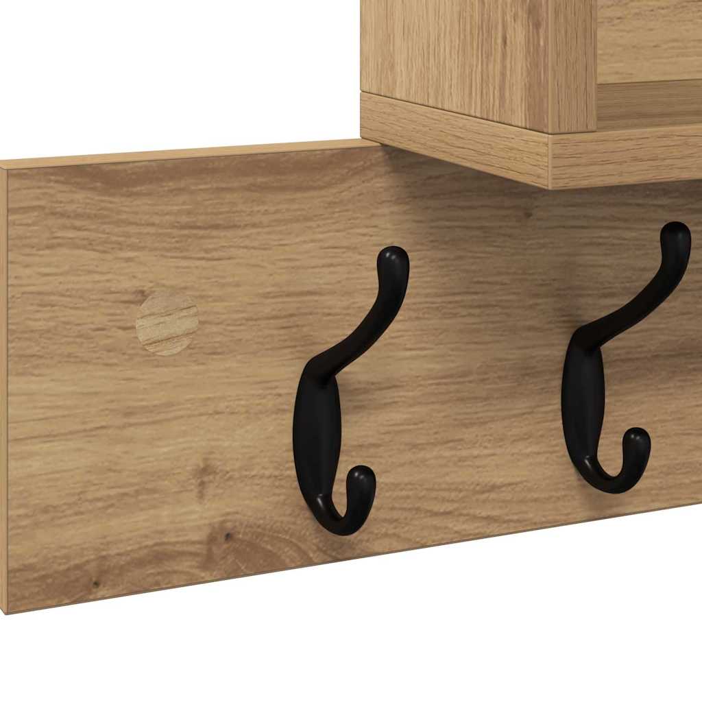 Wall-Mounted Coat Rack Wall-Mounted Artisan Oak Engineered wood