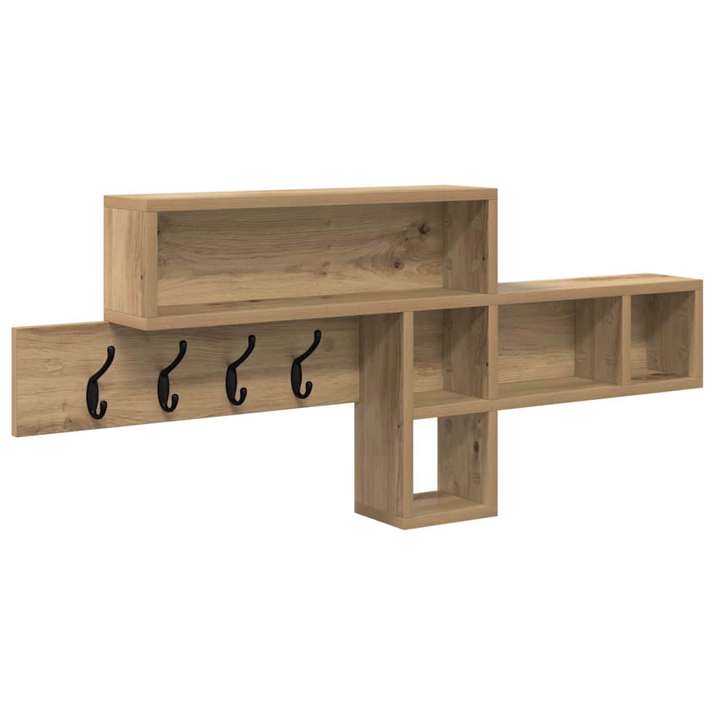 Wall-Mounted Coat Rack Wall-Mounted Artisan Oak Engineered wood