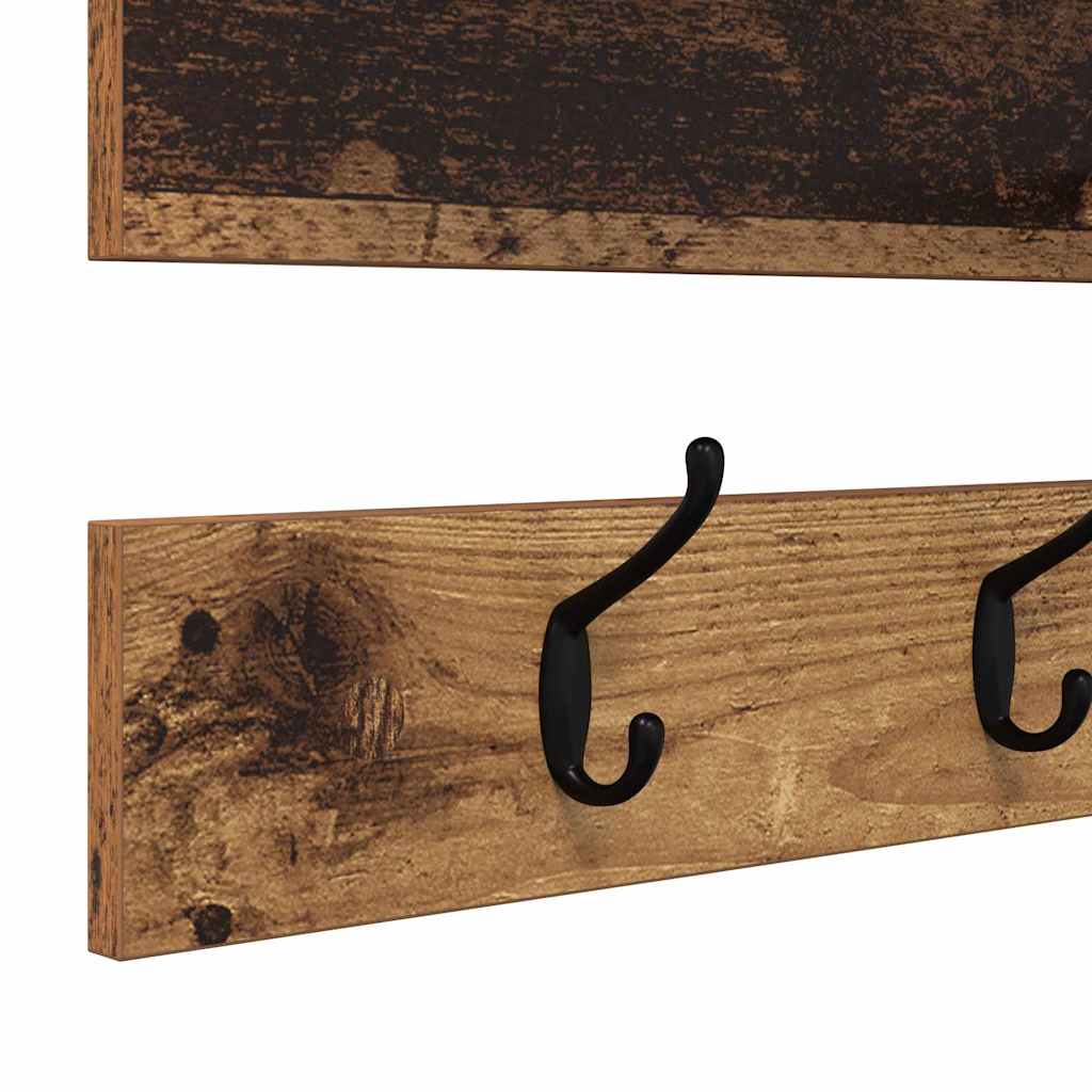 Wall-Mounted Coat Rack Old Wood 90 x 15 x 36 cm Engineered wood