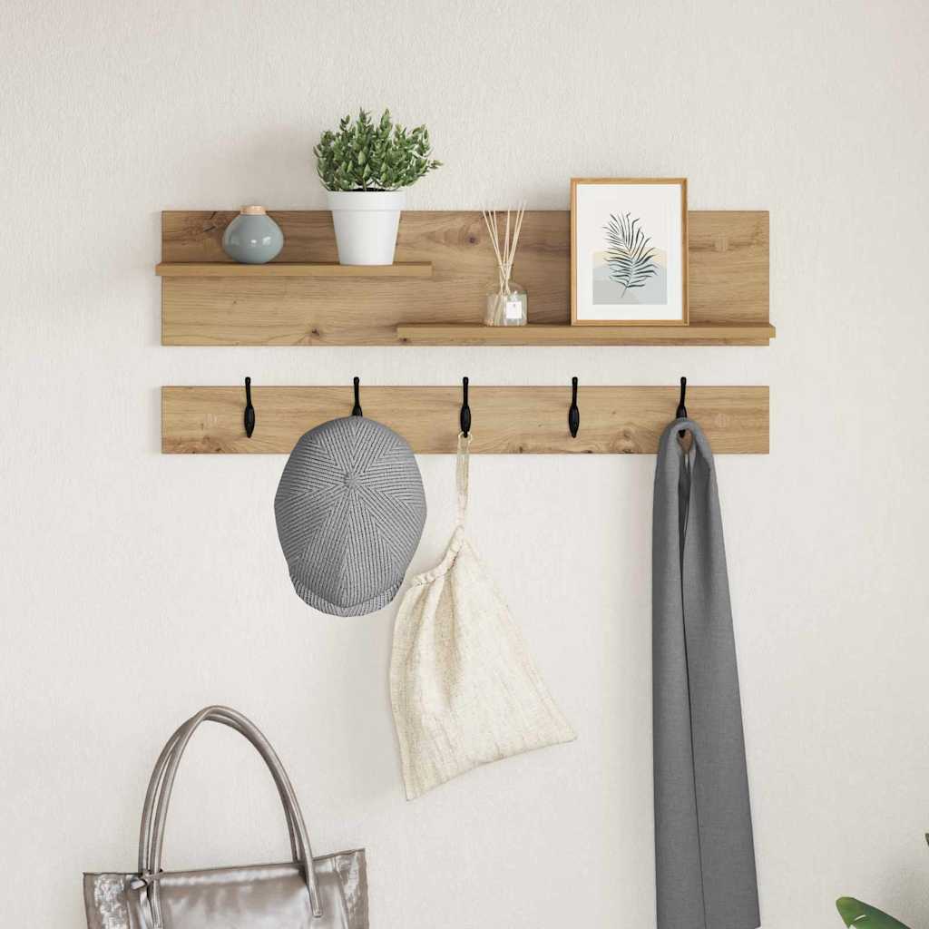 Wall-Mounted Coat Rack Wall-Mounted Artisan Oak 90 x 15 x 36 cm