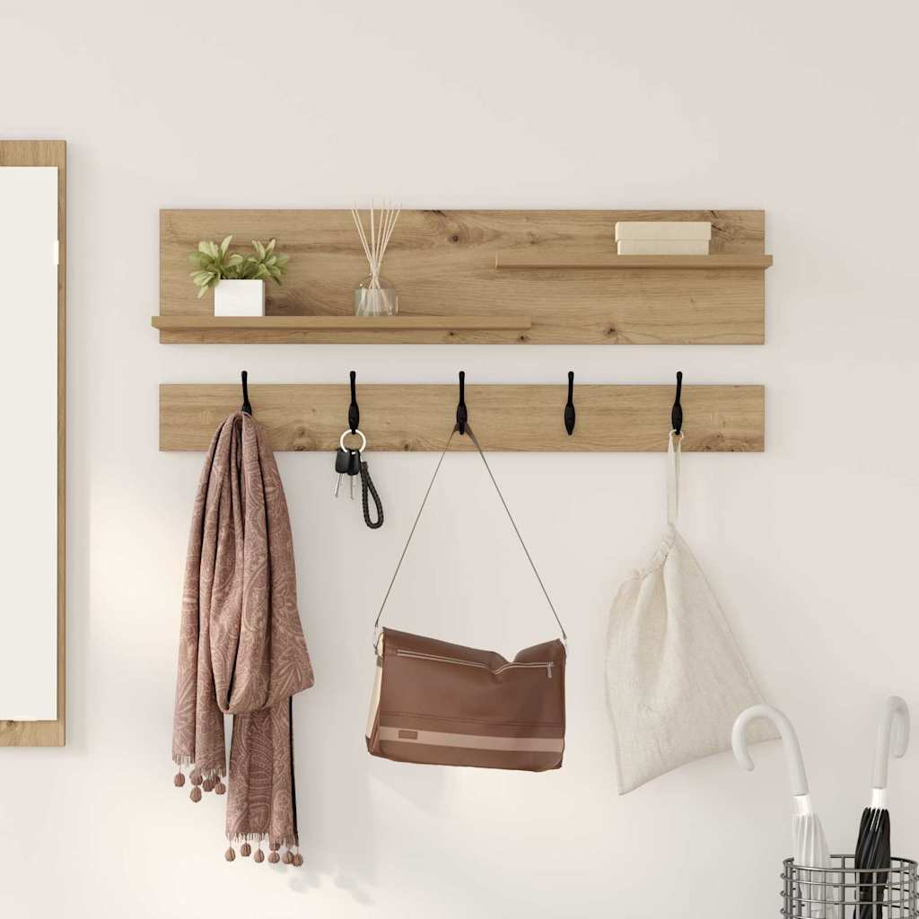 Wall-Mounted Coat Rack Wall-Mounted Artisan Oak 90 x 15 x 36 cm