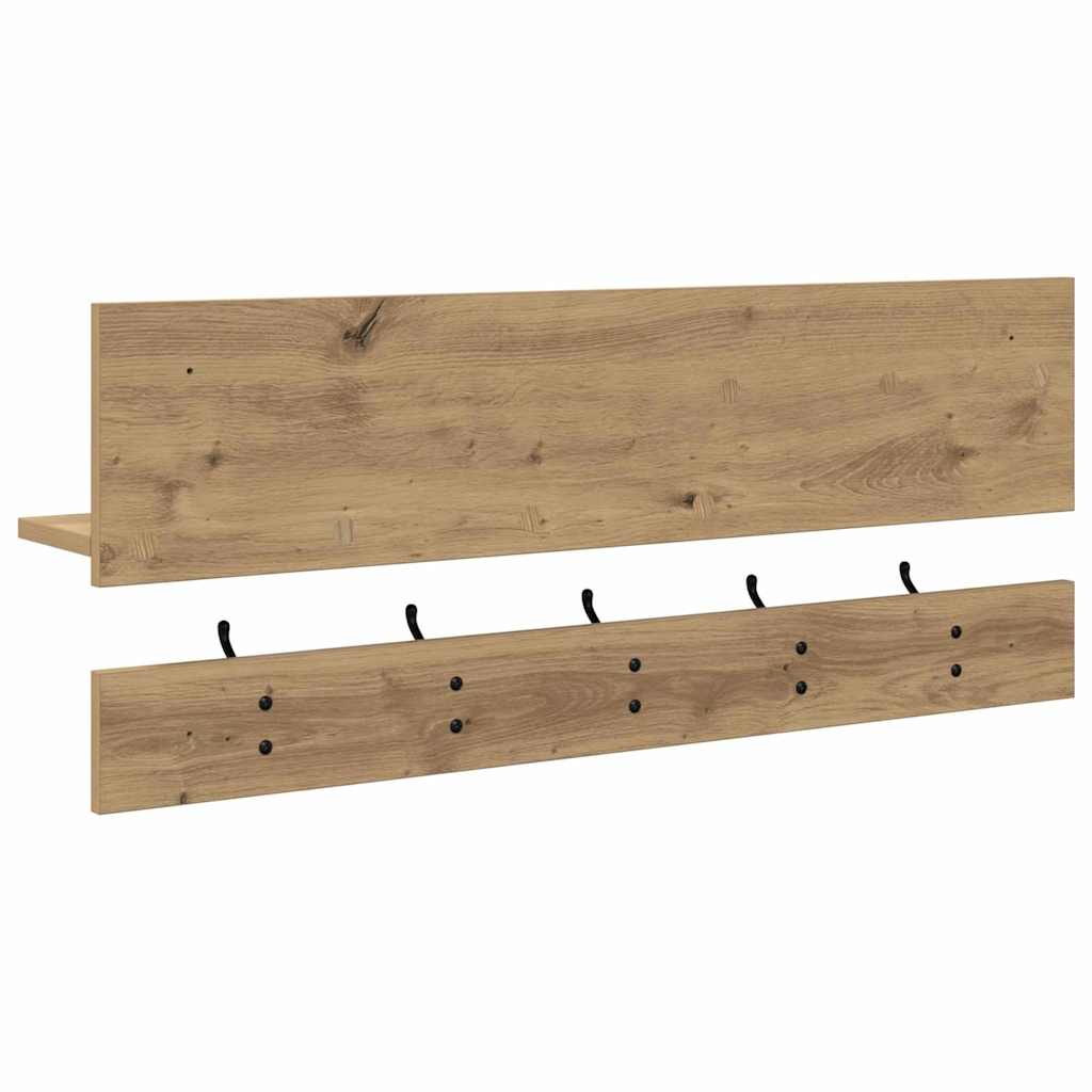 Wall-Mounted Coat Rack Wall-Mounted Artisan Oak 90 x 15 x 36 cm