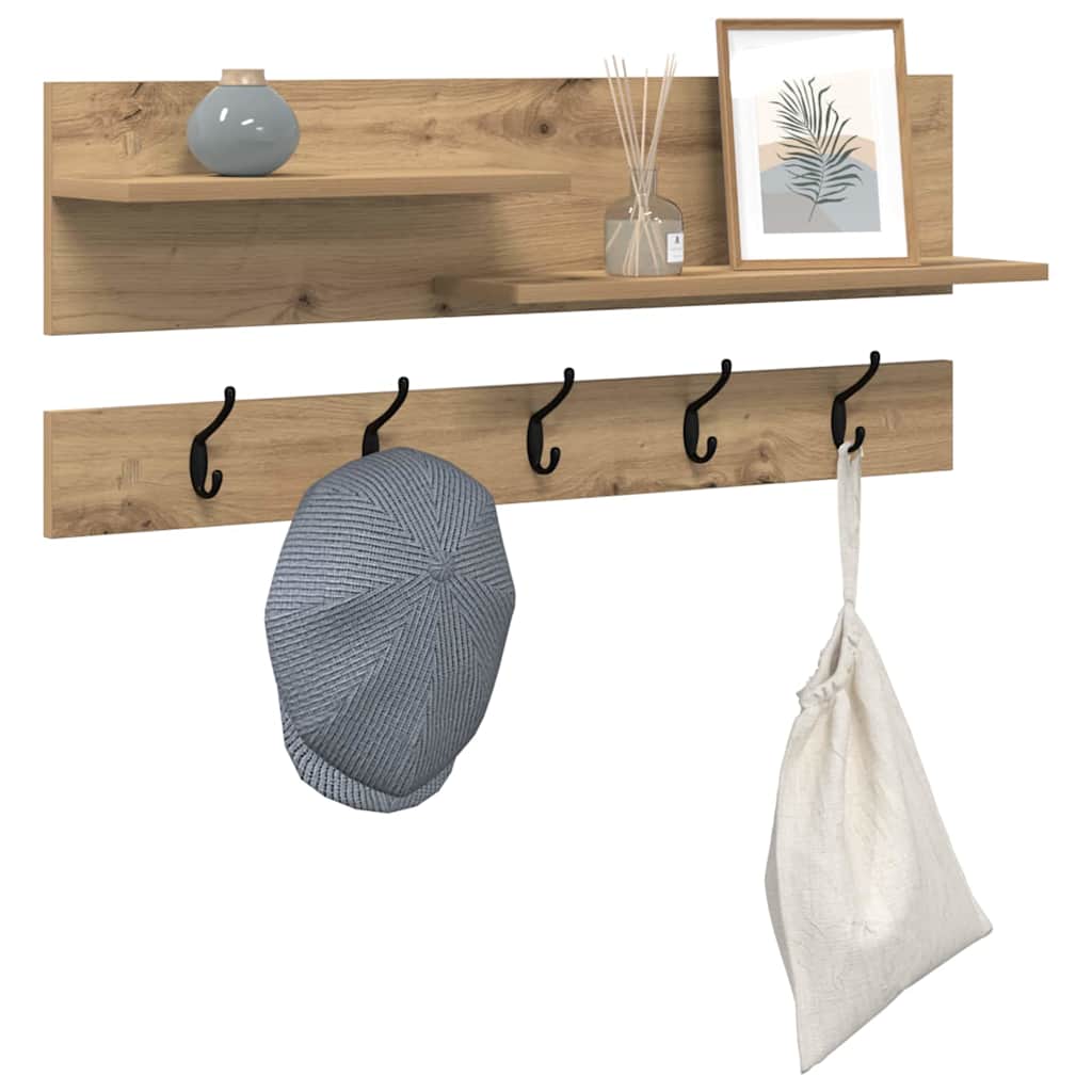 Wall-Mounted Coat Rack Wall-Mounted Artisan Oak 90 x 15 x 36 cm