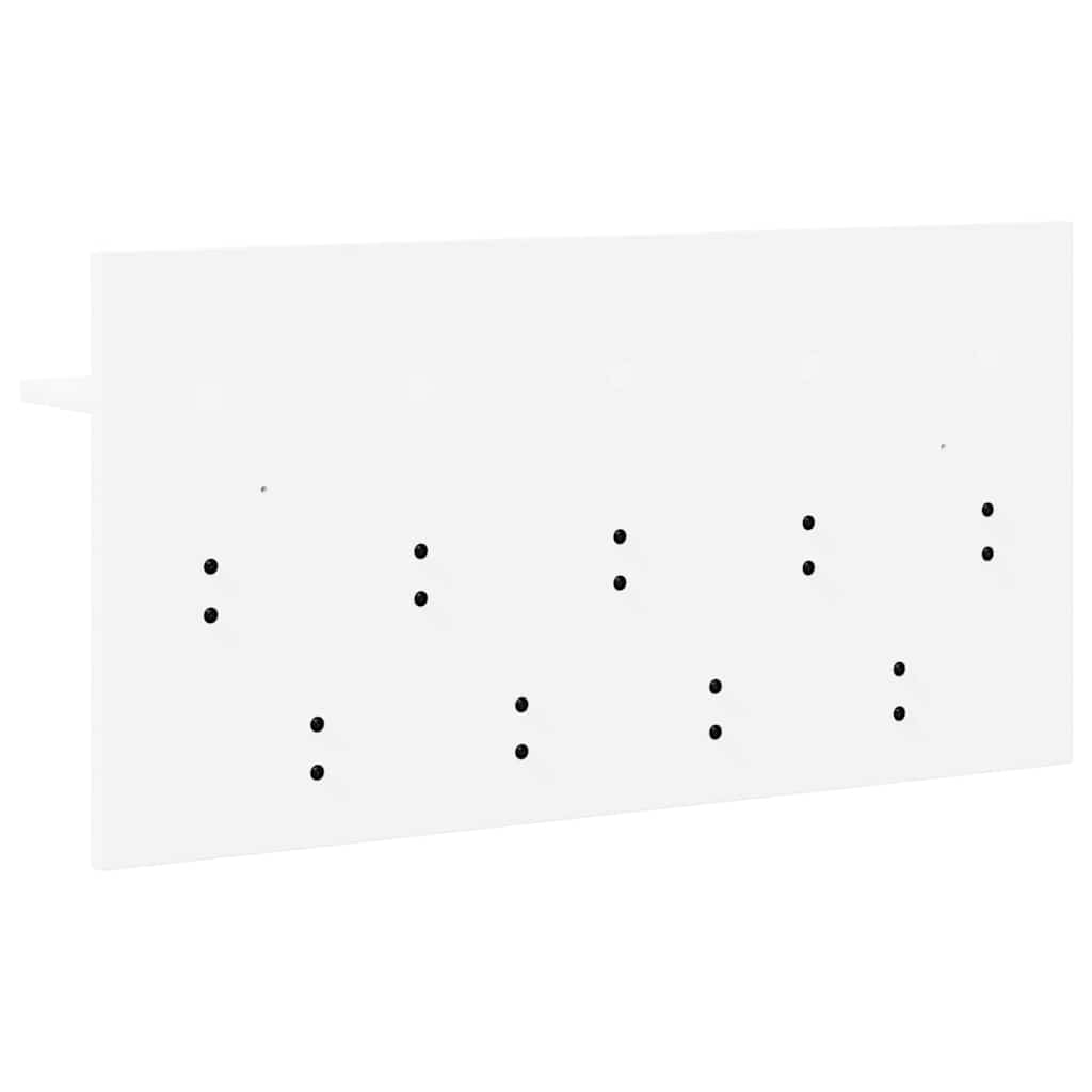 Wall-Mounted Coat Rack White 80 x 40 x 12 cm Engineered wood