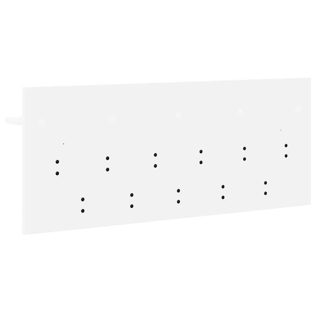 Wall-Mounted Coat Rack White 100 x 40 x 12 cm Engineered wood
