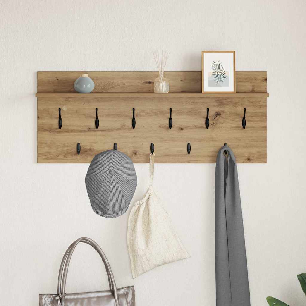 Wall-Mounted Coat Rack Wall-Mounted Artisan Oak Engineered wood