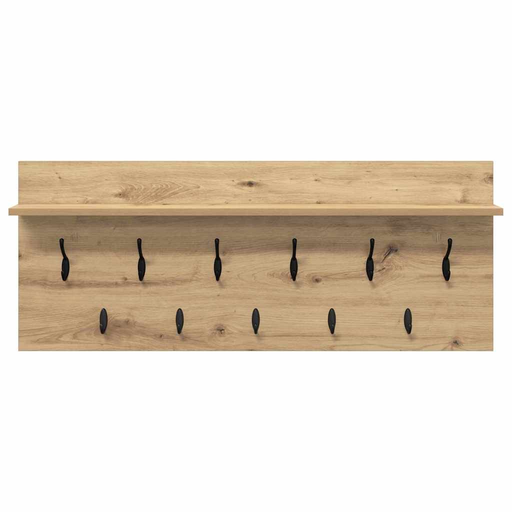 Wall-Mounted Coat Rack Wall-Mounted Artisan Oak Engineered wood