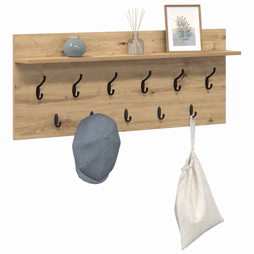 Wall-Mounted Coat Rack Wall-Mounted Artisan Oak Engineered wood