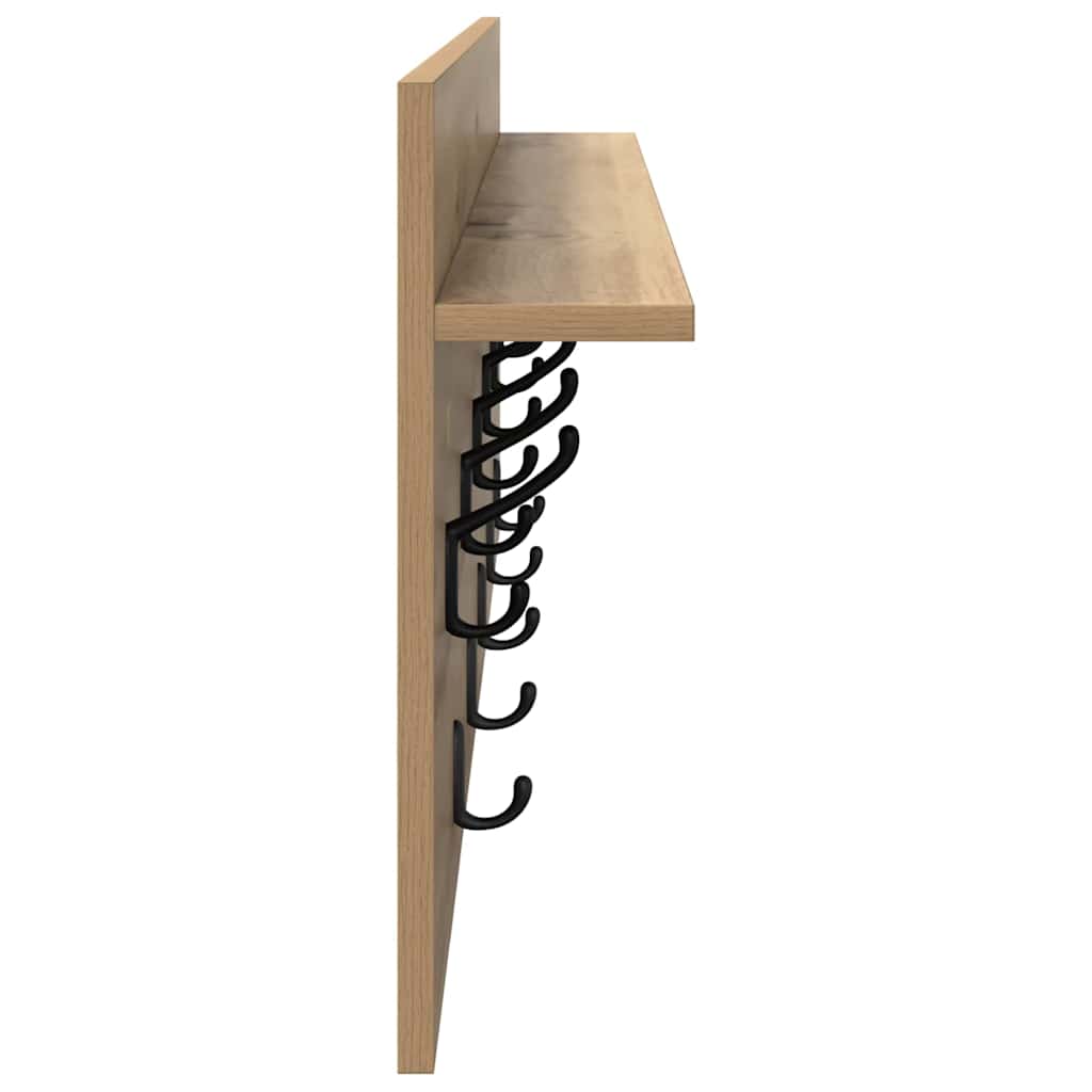 Wall-Mounted Coat Rack Wall-Mounted Artisan Oak Engineered wood