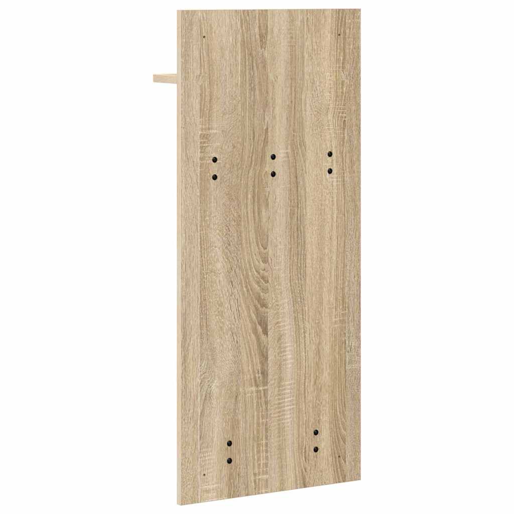 Wall-Mounted Coat Rack with Shelf Sonoma Oak 40 x 10 x 90 cm