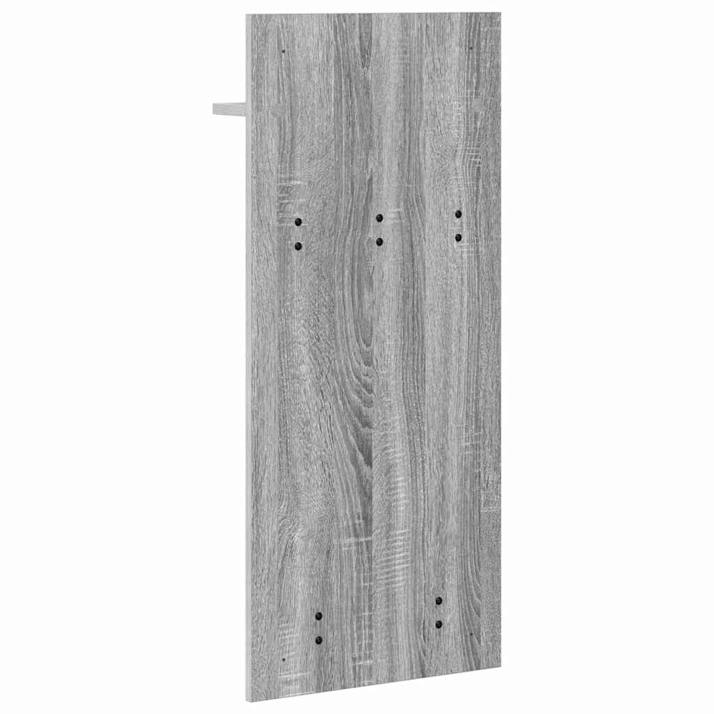 Wall-Mounted Coat Rack with Shelf Grey Sonoma 40 x 10 x 90 cm