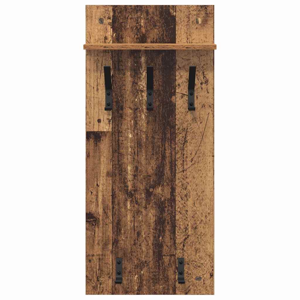 Wall-Mounted Coat Rack Old Wood 40 x 10 x 90 cm Engineered wood