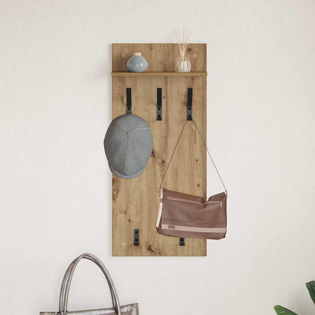 Wall-Mounted Coat Rack Wall-Mounted Artisan Oak 40 x 10 x 90 cm