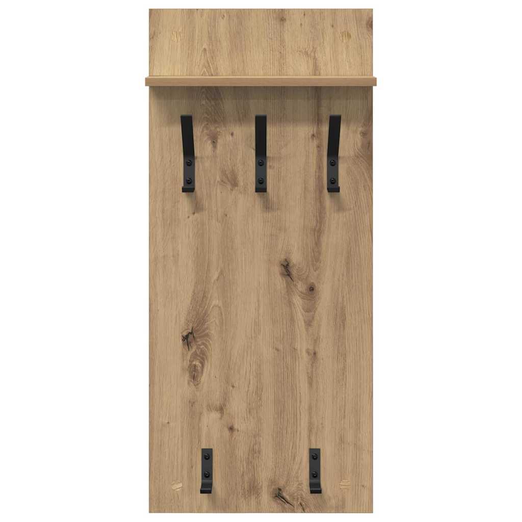 Wall-Mounted Coat Rack Wall-Mounted Artisan Oak 40 x 10 x 90 cm