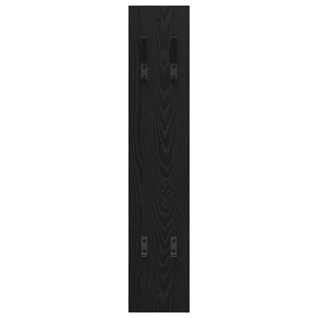 Wall-Mounted Coat Rack Wall-mounted Black Oak 20 x 1.5 x 100 cm