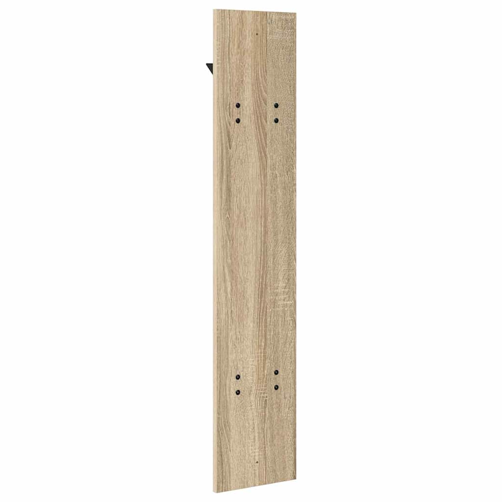 Wall-Mounted Coat Rack Sonoma oak 20 x 1.5 x 100 cm