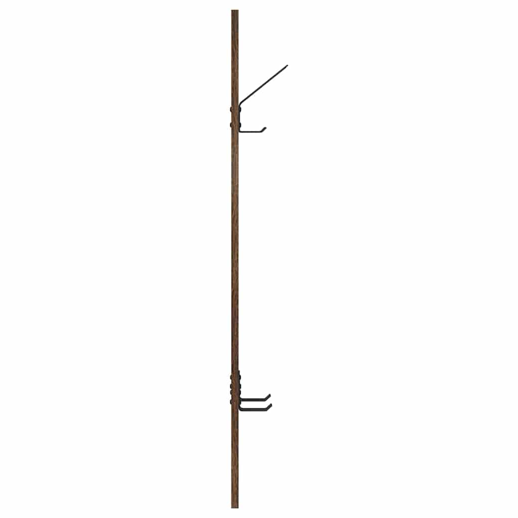 Wall-Mounted Coat Rack Wall-Mounted Smoked Oak Engineered wood