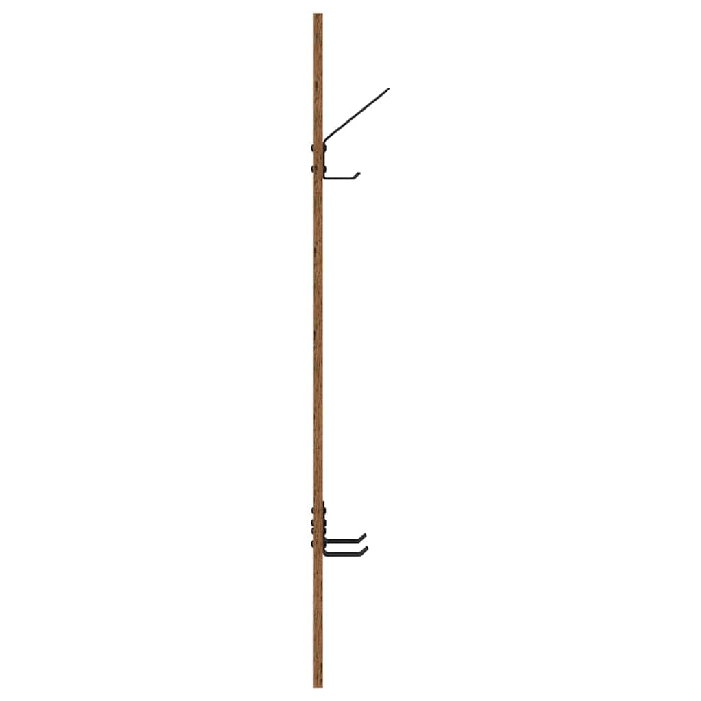 Wall-Mounted Coat Rack Wall-mounted Old Wood 20 x 1.5 x 100 cm