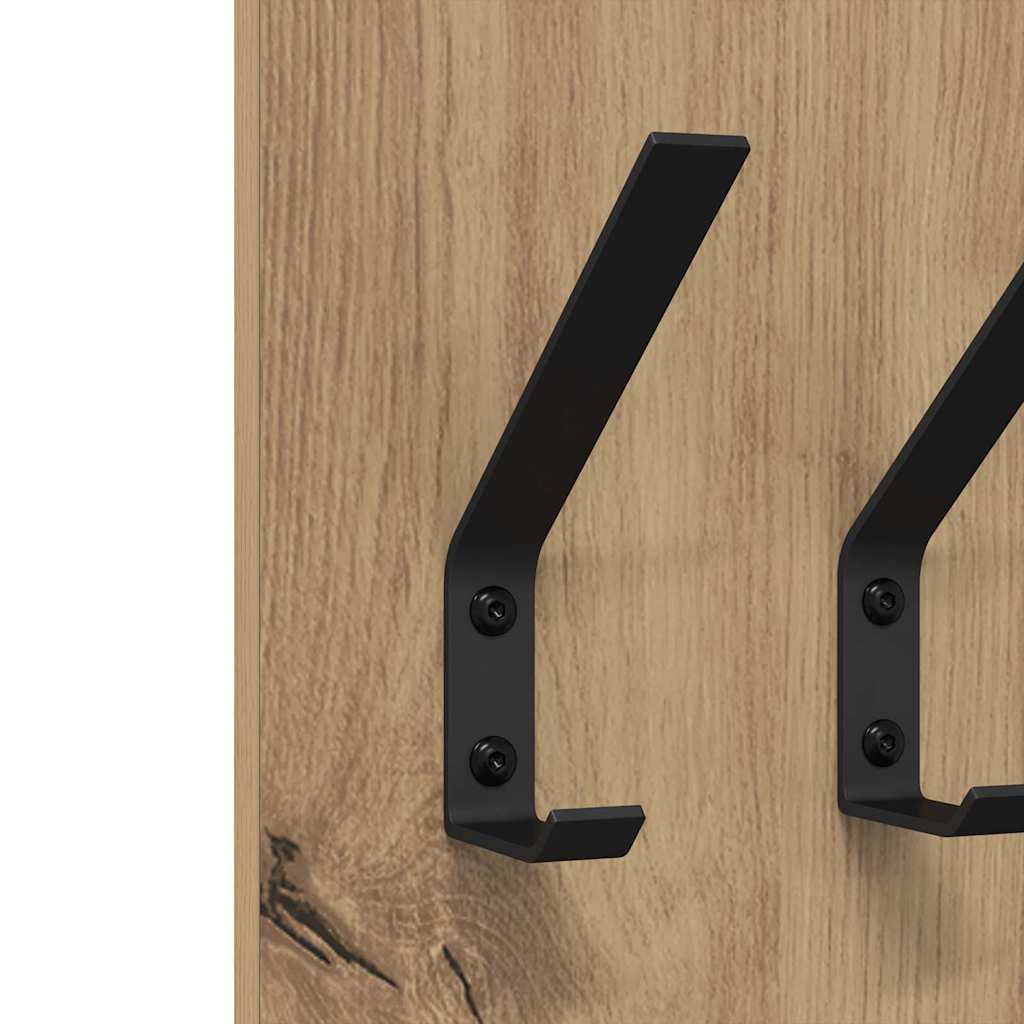 Wall-Mounted Coat Rack Wall-Mounted Artisan Oak Engineered wood