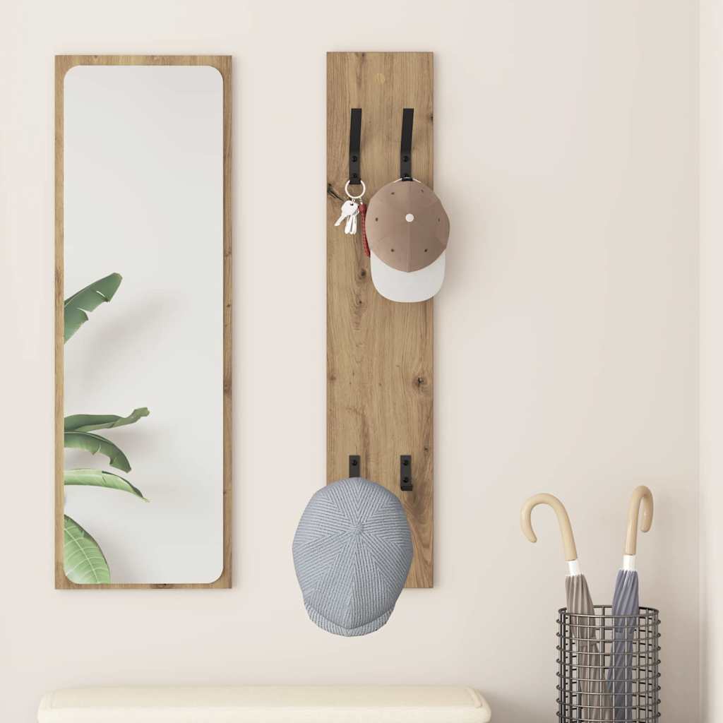 Wall-Mounted Coat Rack Wall-Mounted Artisan Oak Engineered wood