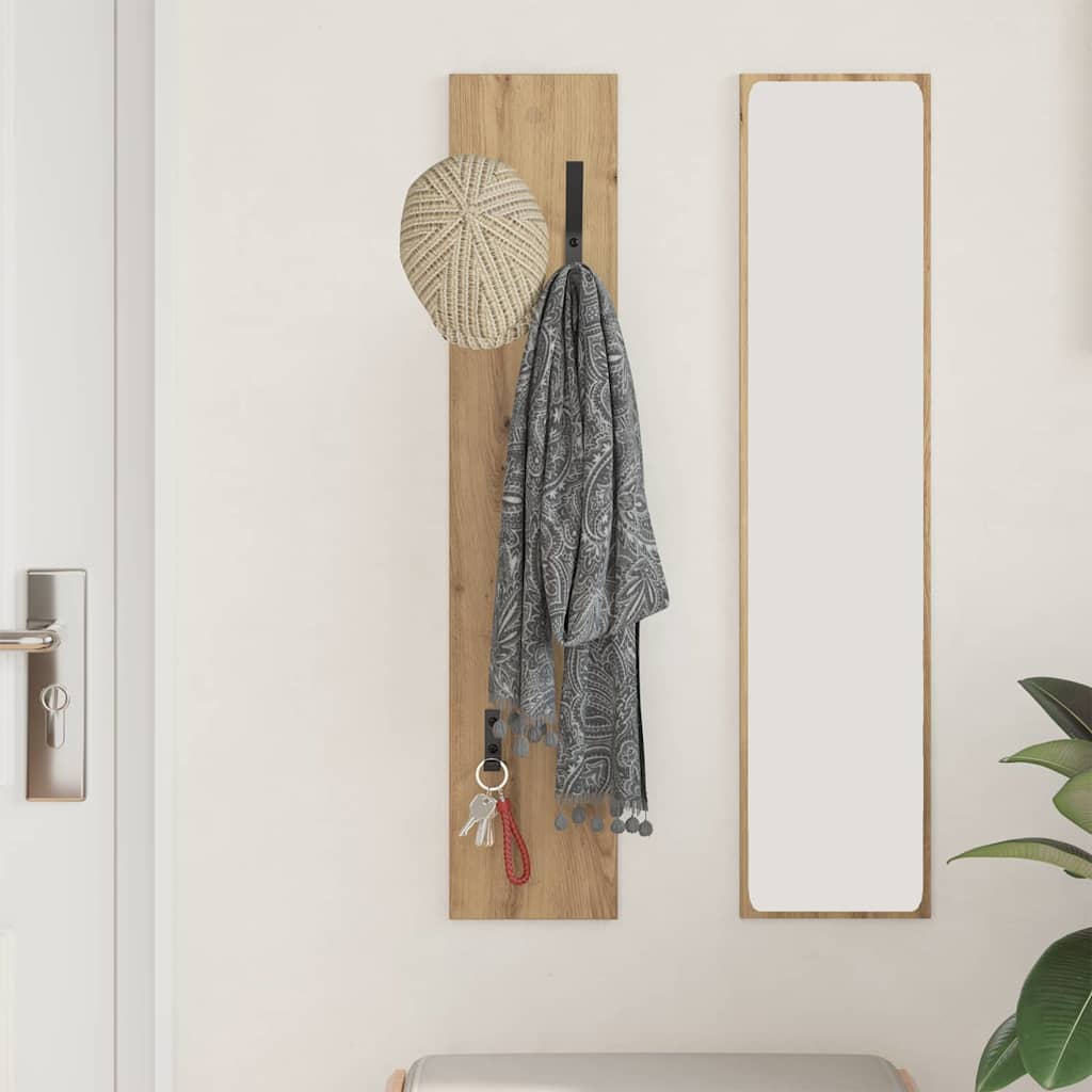 Wall-Mounted Coat Rack Wall-Mounted Artisan Oak Engineered wood