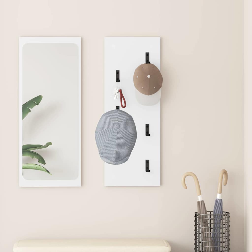 Wall-Mounted Coat Rack Wall-Mounted White 30 x 1.5 x 80 cm