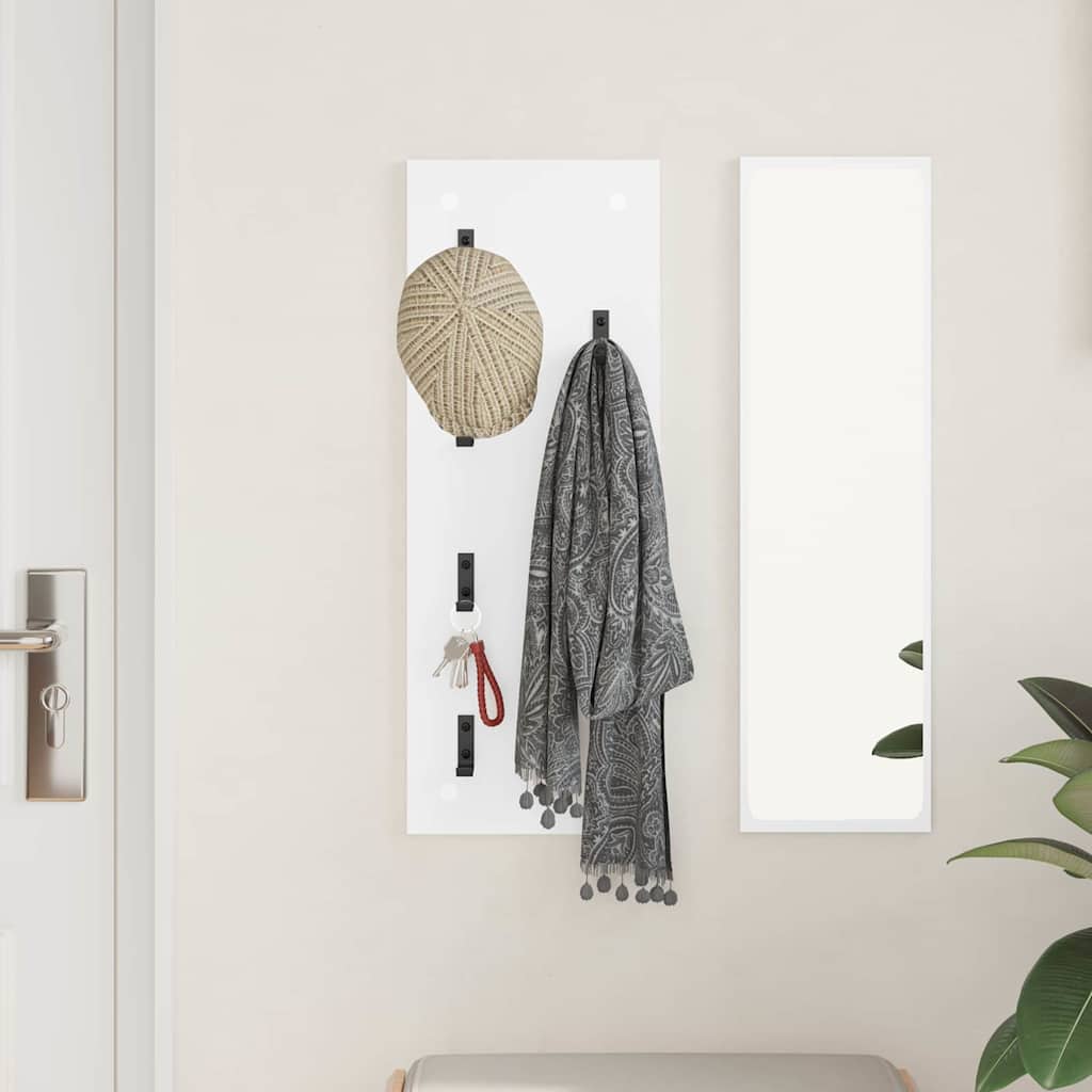 Wall-Mounted Coat Rack Wall-Mounted White 30 x 1.5 x 80 cm