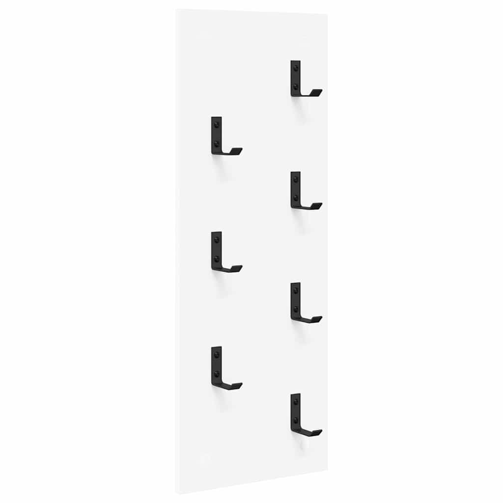Wall-Mounted Coat Rack Wall-Mounted White 30 x 1.5 x 80 cm