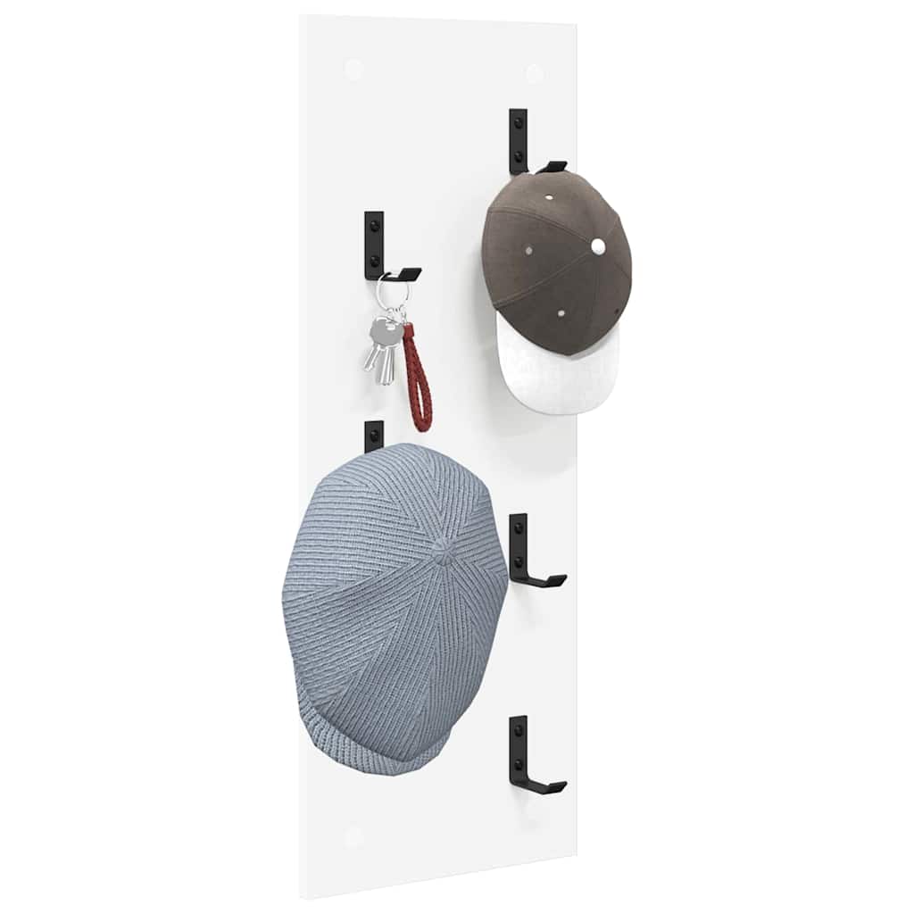 Wall-Mounted Coat Rack Wall-Mounted White 30 x 1.5 x 80 cm