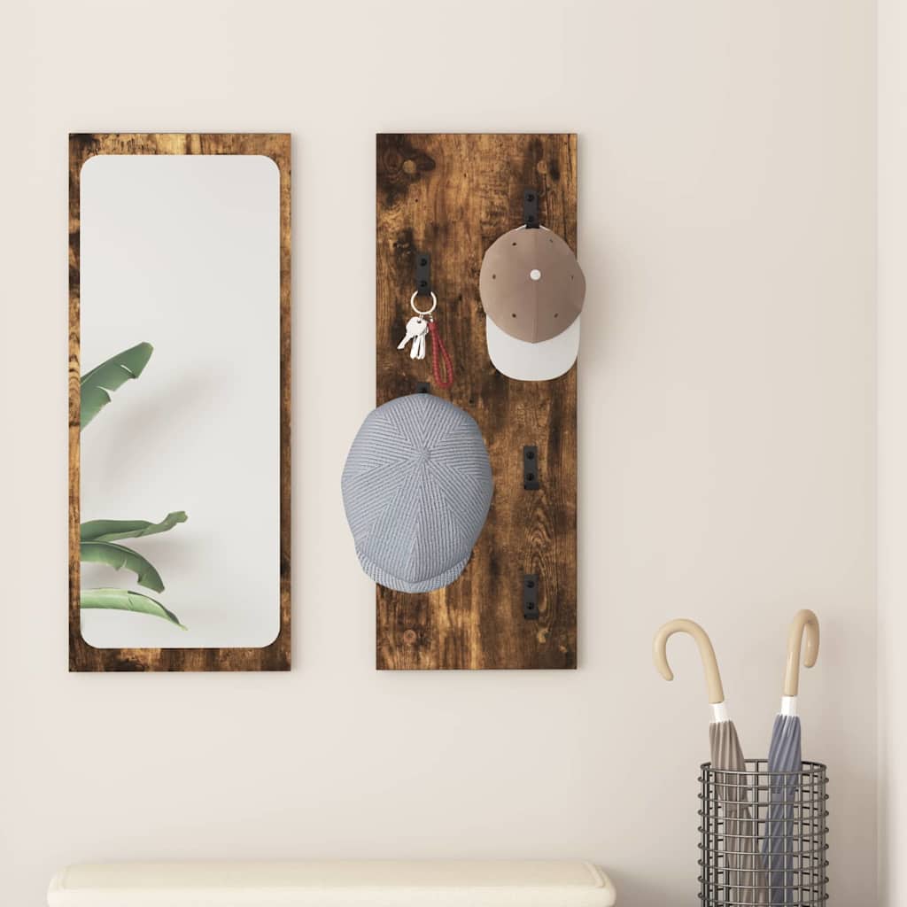 Wall-Mounted Coat Rack Wall-mounted Smoked Oak 30 x 1.5 x 80 cm