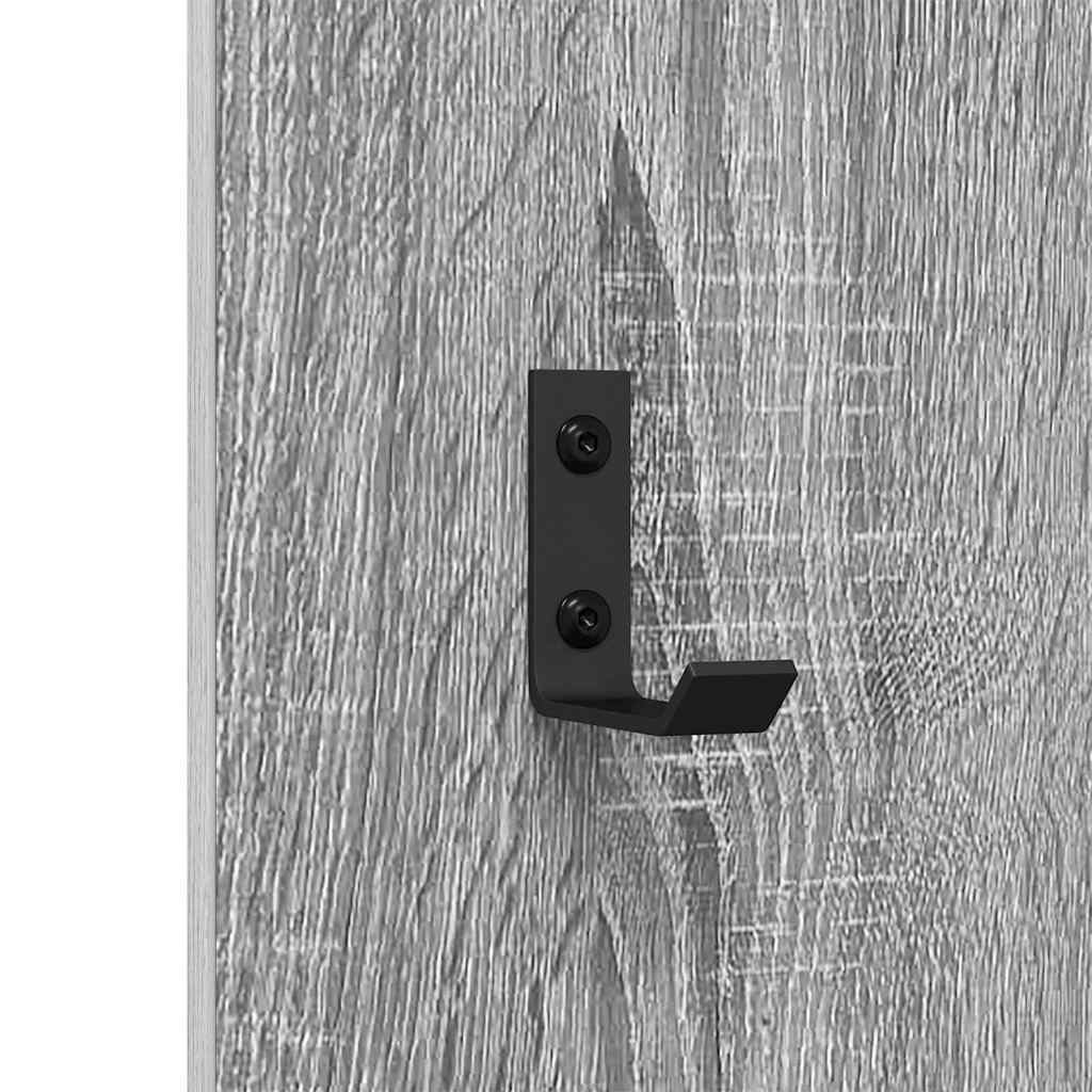 Wall-Mounted Coat Rack Wall-Mounted Grey Sonoma Engineered wood