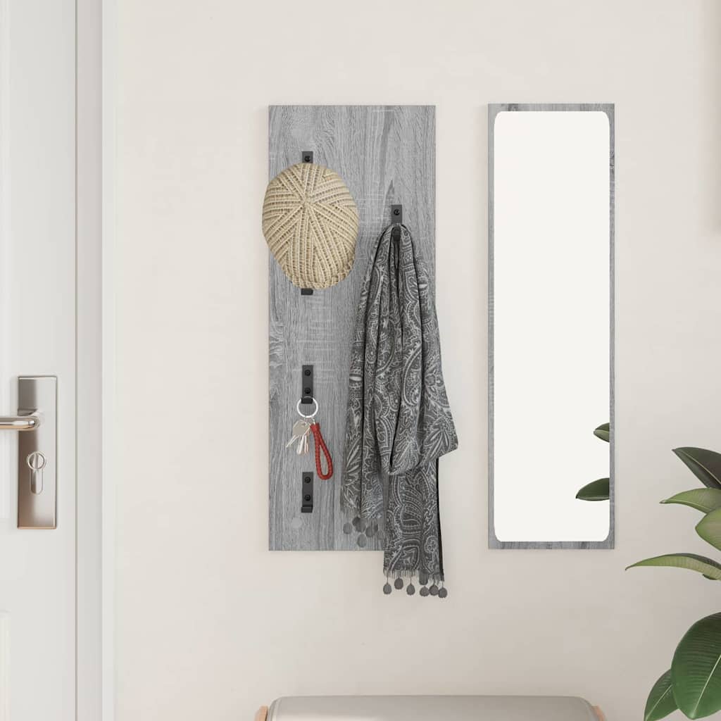 Wall-Mounted Coat Rack Wall-Mounted Grey Sonoma Engineered wood