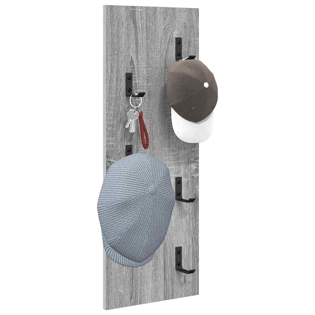 Wall-Mounted Coat Rack Wall-Mounted Grey Sonoma Engineered wood