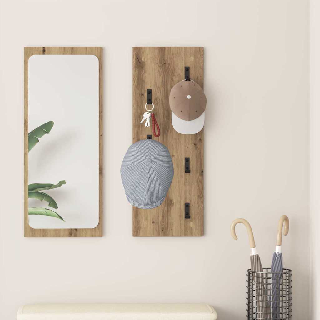 Wall-Mounted Coat Rack Wall-Mounted Artisan Oak Engineered wood