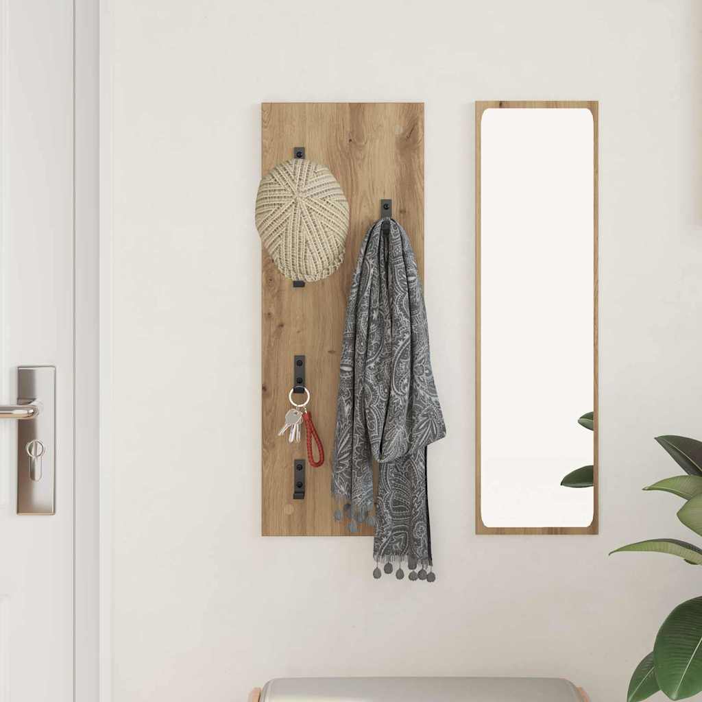 Wall-Mounted Coat Rack Wall-Mounted Artisan Oak Engineered wood